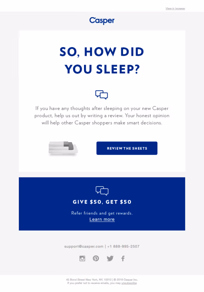 Casper email