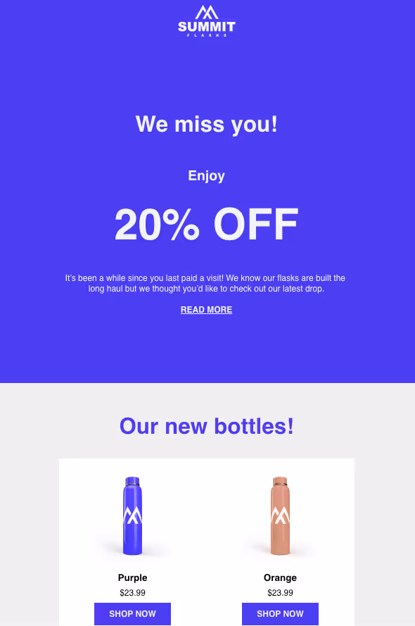 Re-engagement email template