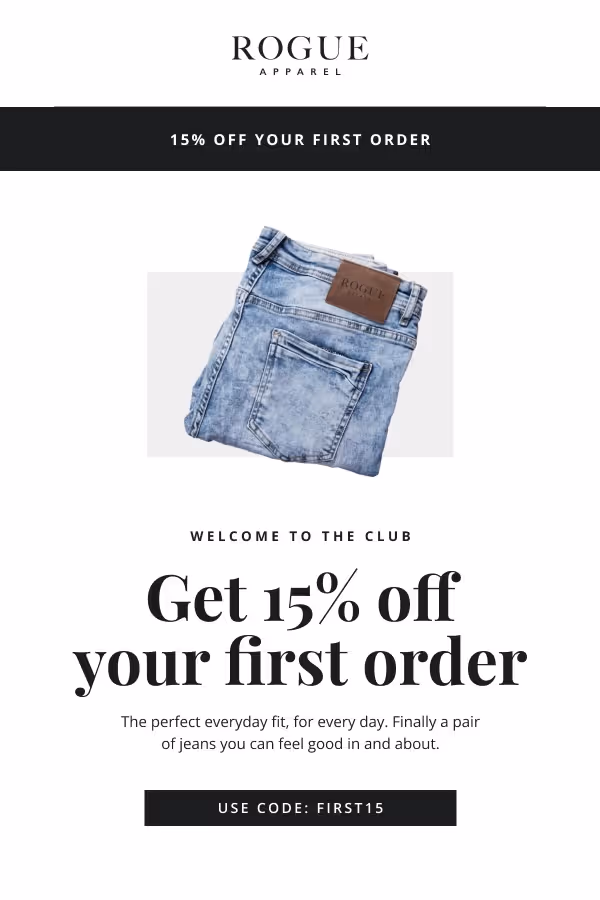 New Subscriber Welcome Email Template