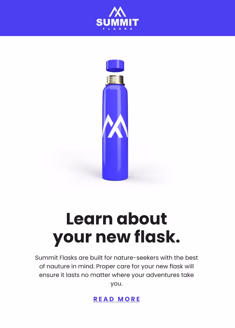 Product Education Email Template 