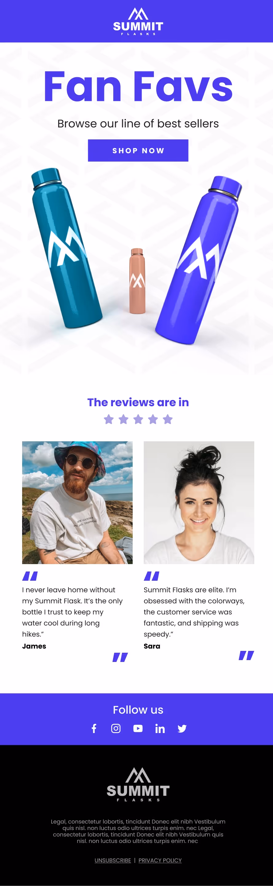 New Customers Welcome Email Template 