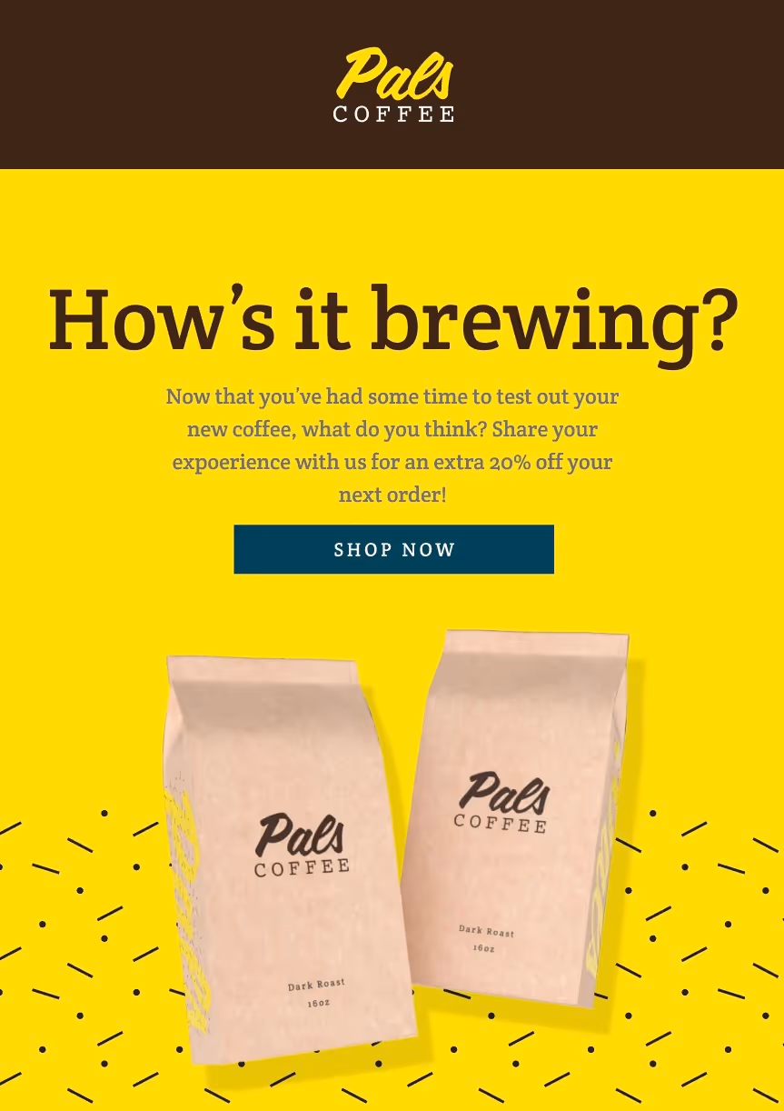 Special Offers For Post-Purchases Email Template