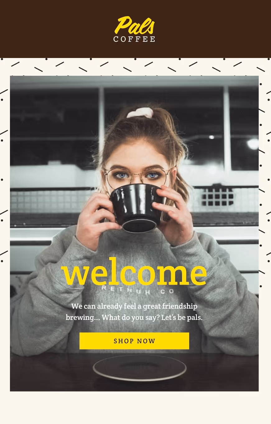 Welcome Product Recommendations Email Template