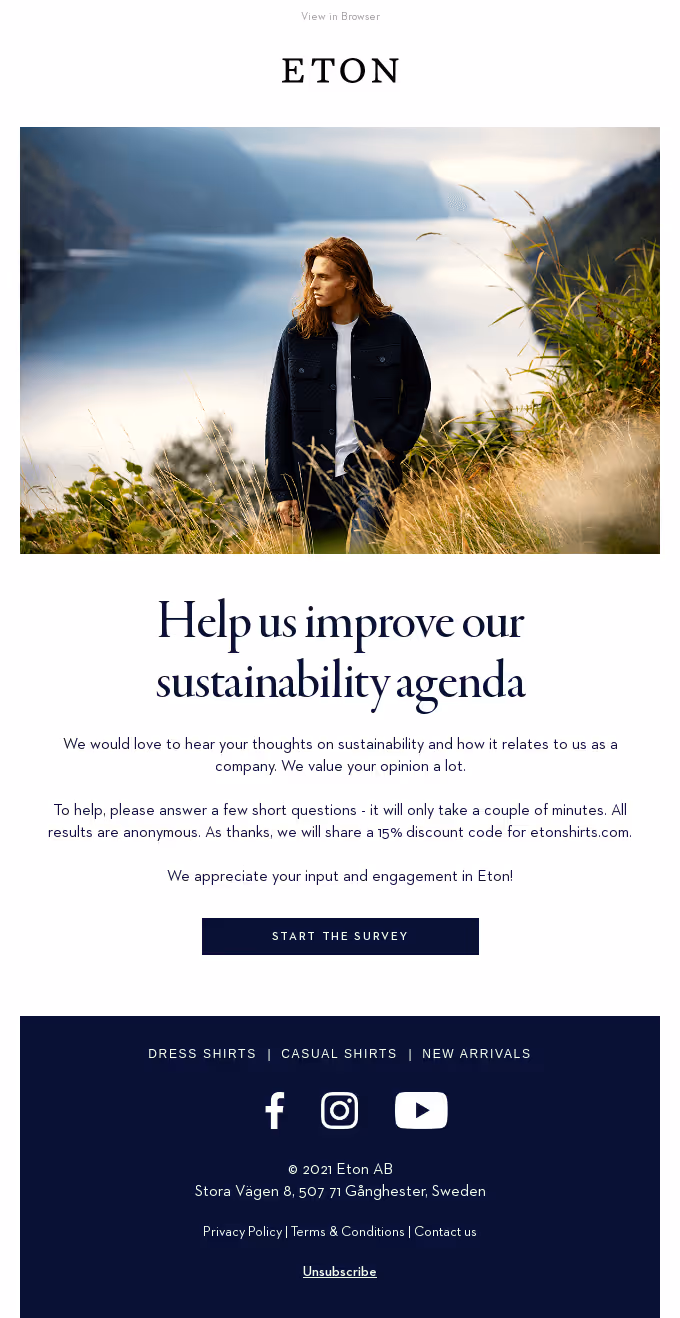 Eton email example