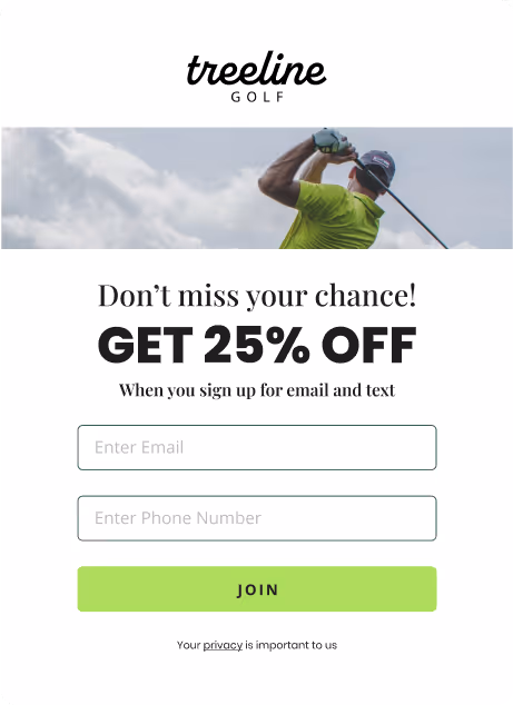 Sendlane forms example