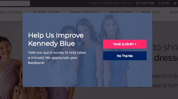 Kennedy Blue pop-up