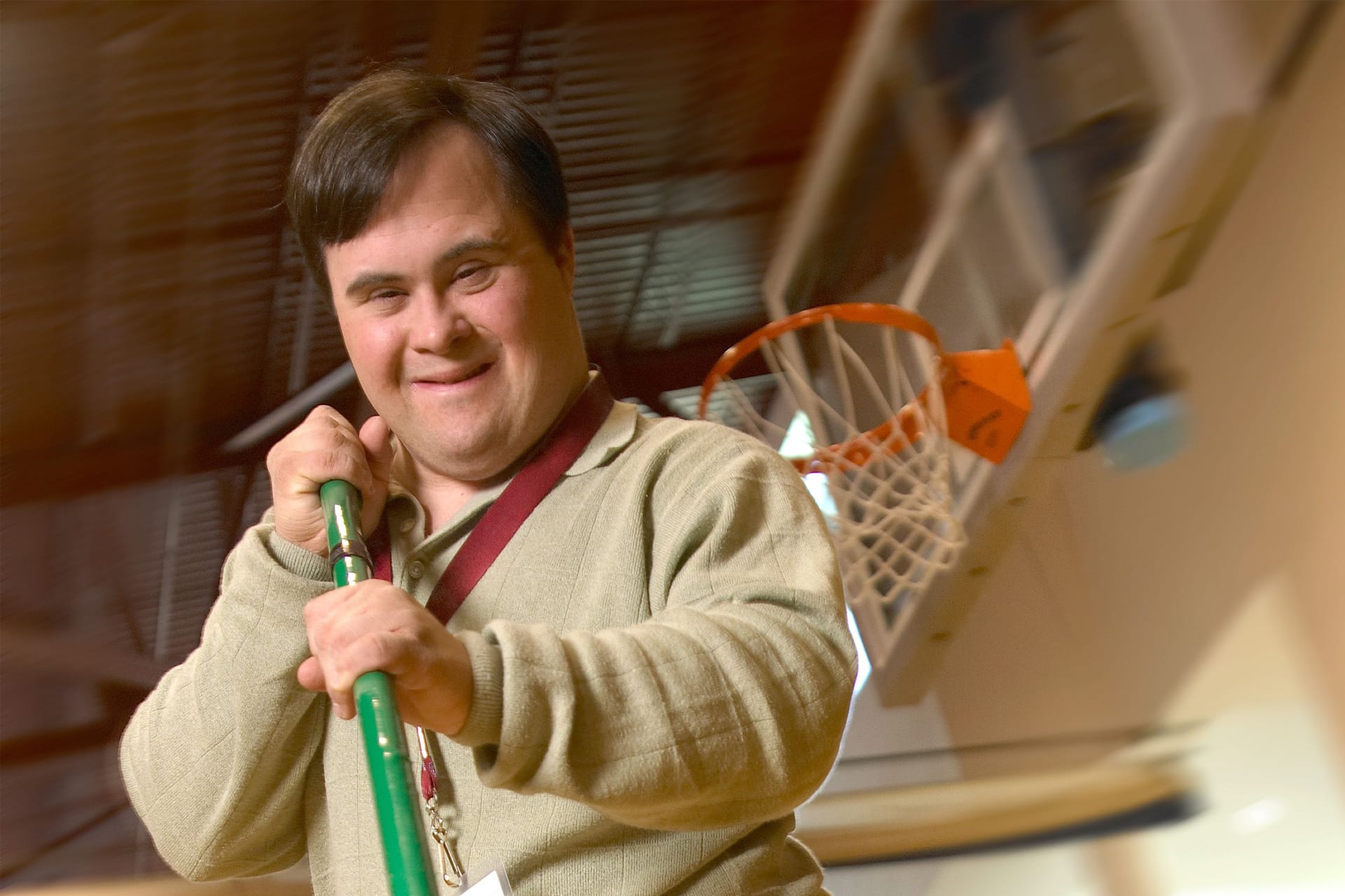 Student participating in an educational program provided by Wayne County Board of Developmental Disabilities.