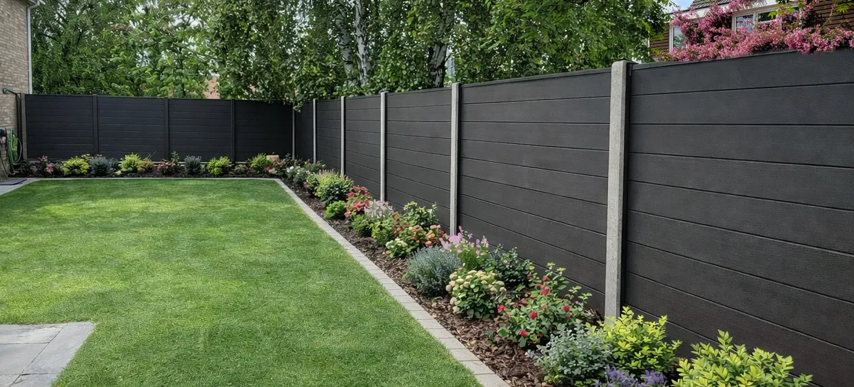 Garden with Composite Fencing