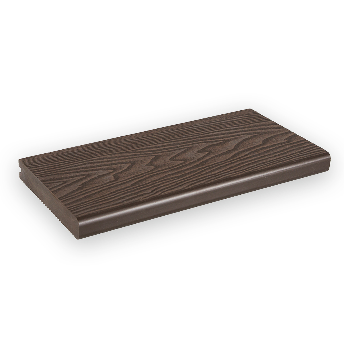 Solid Commercial Grade Bullnose Composite Decking - 3.66m (12ft). Ideal for steps and for the border around your decking.