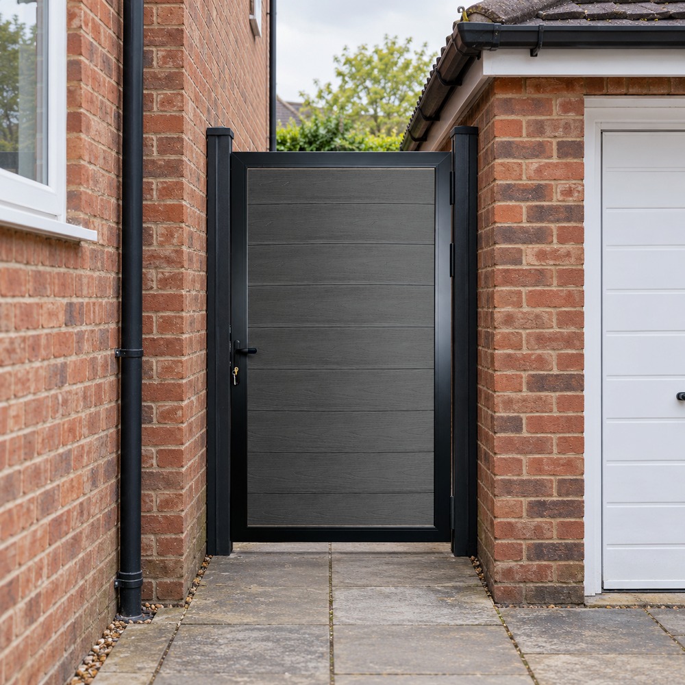 Aluminium Pedestrian Gate | Aspen Range - Customisable Size 6ft x 3ft