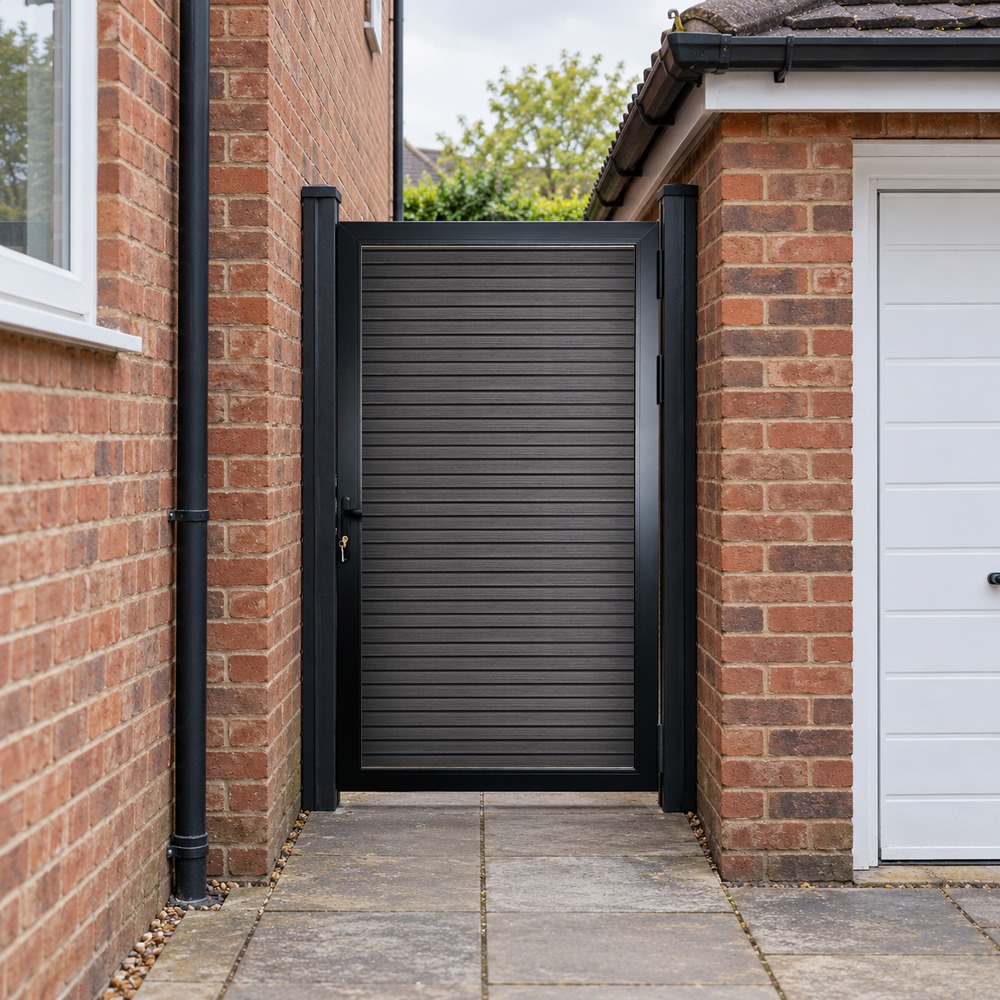 Aluminium Pedestrian Gate | Willow Range - Standard 6ft x 3ft