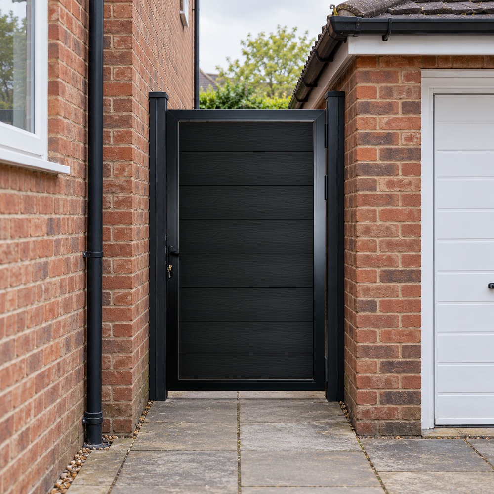 Aluminium Pedestrian Gate | Maple Range - Customisable Size 6ft x 3ft