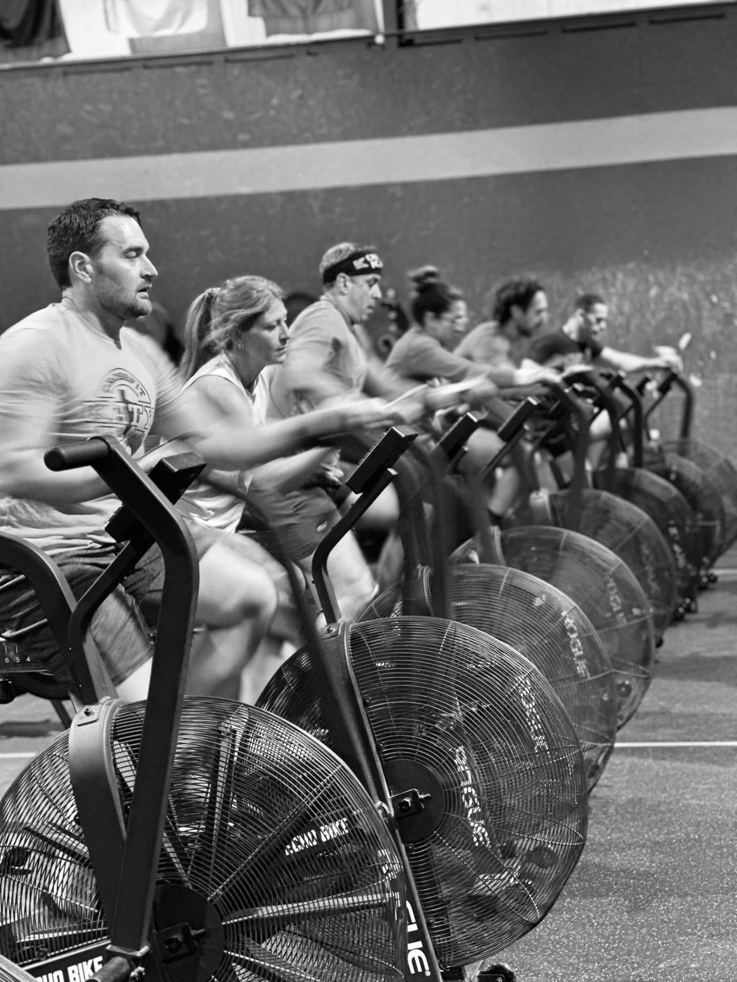 Man lifting barbell