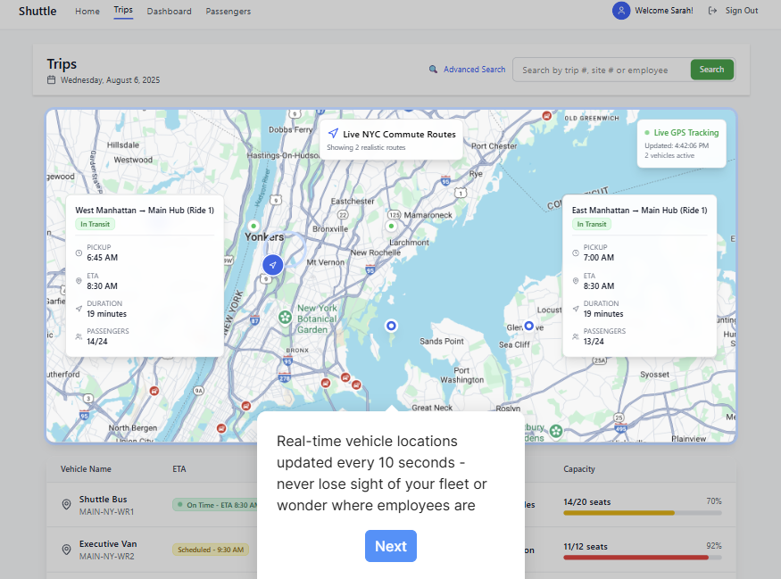 Modern employee transportation solutions