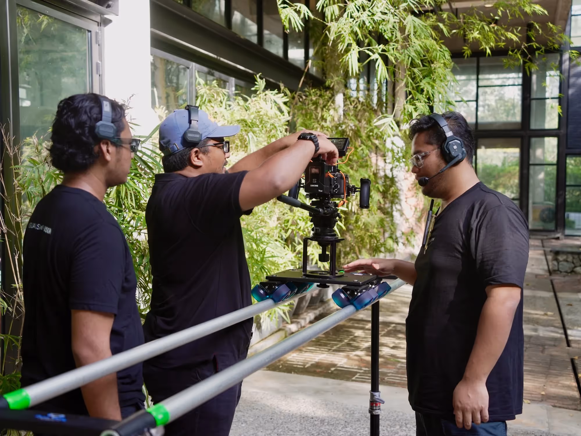 film production process or filming process