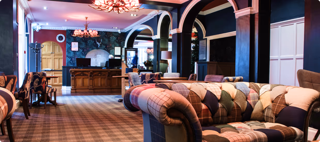 hotel space innovated with cloudline