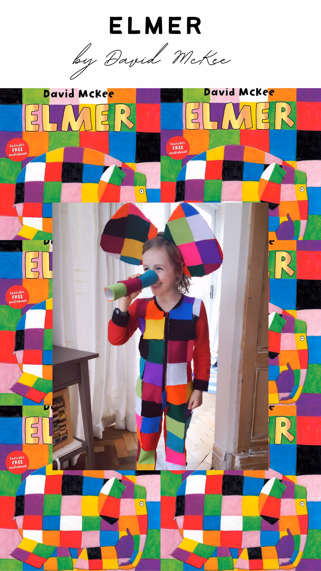 Elmer Elephant Costume - Mother Of Grom - World Book Day