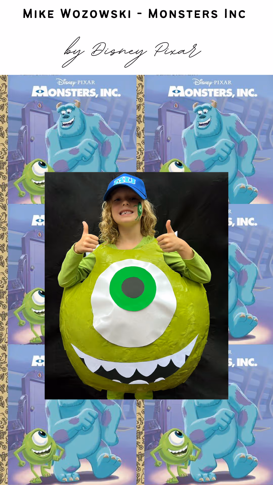 Mike Wozowski Costume - Mother Of Grom - World Book Day