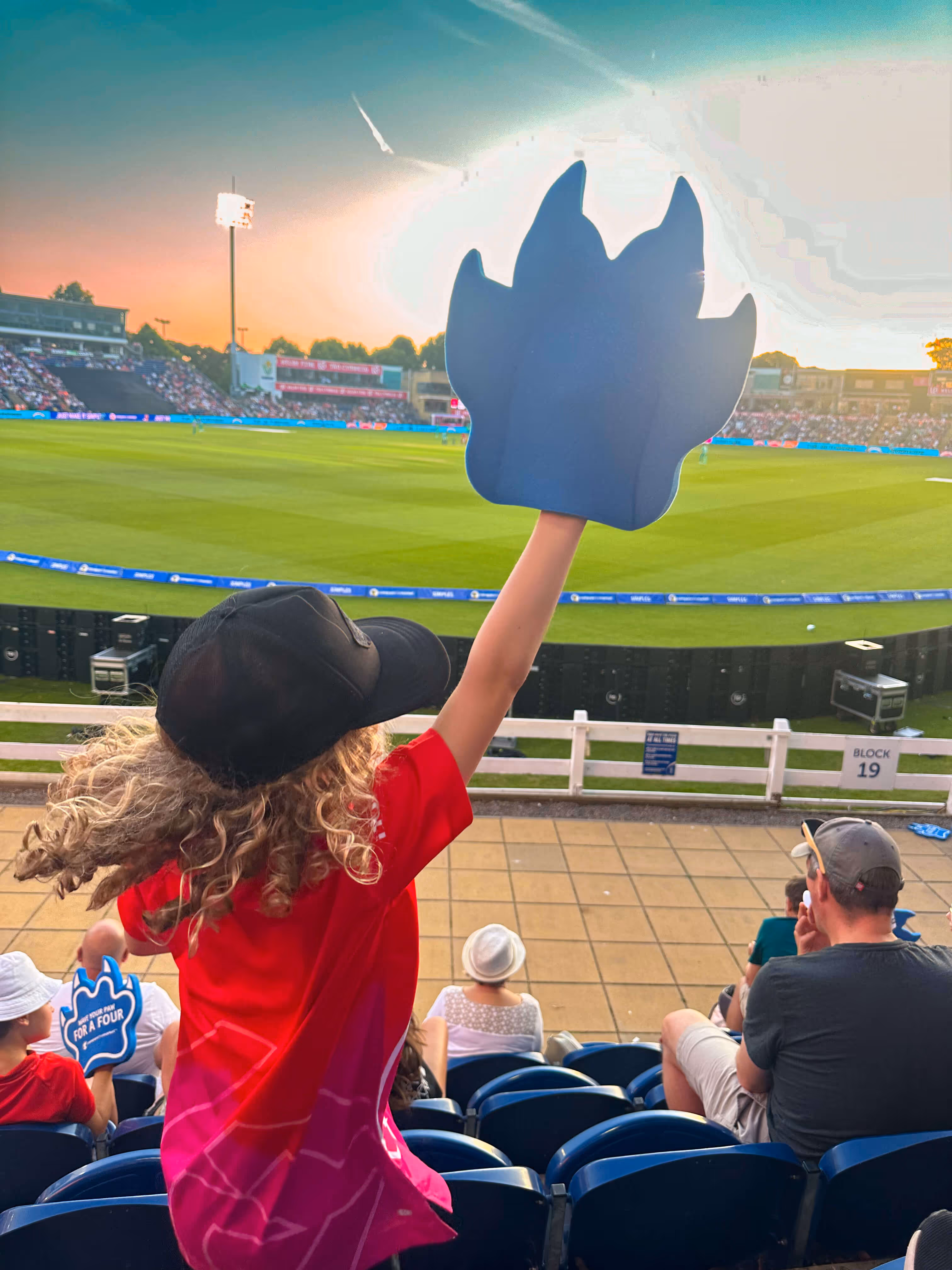 Vibrant atmosphere at Sophia Gardens during The Hundred cricket