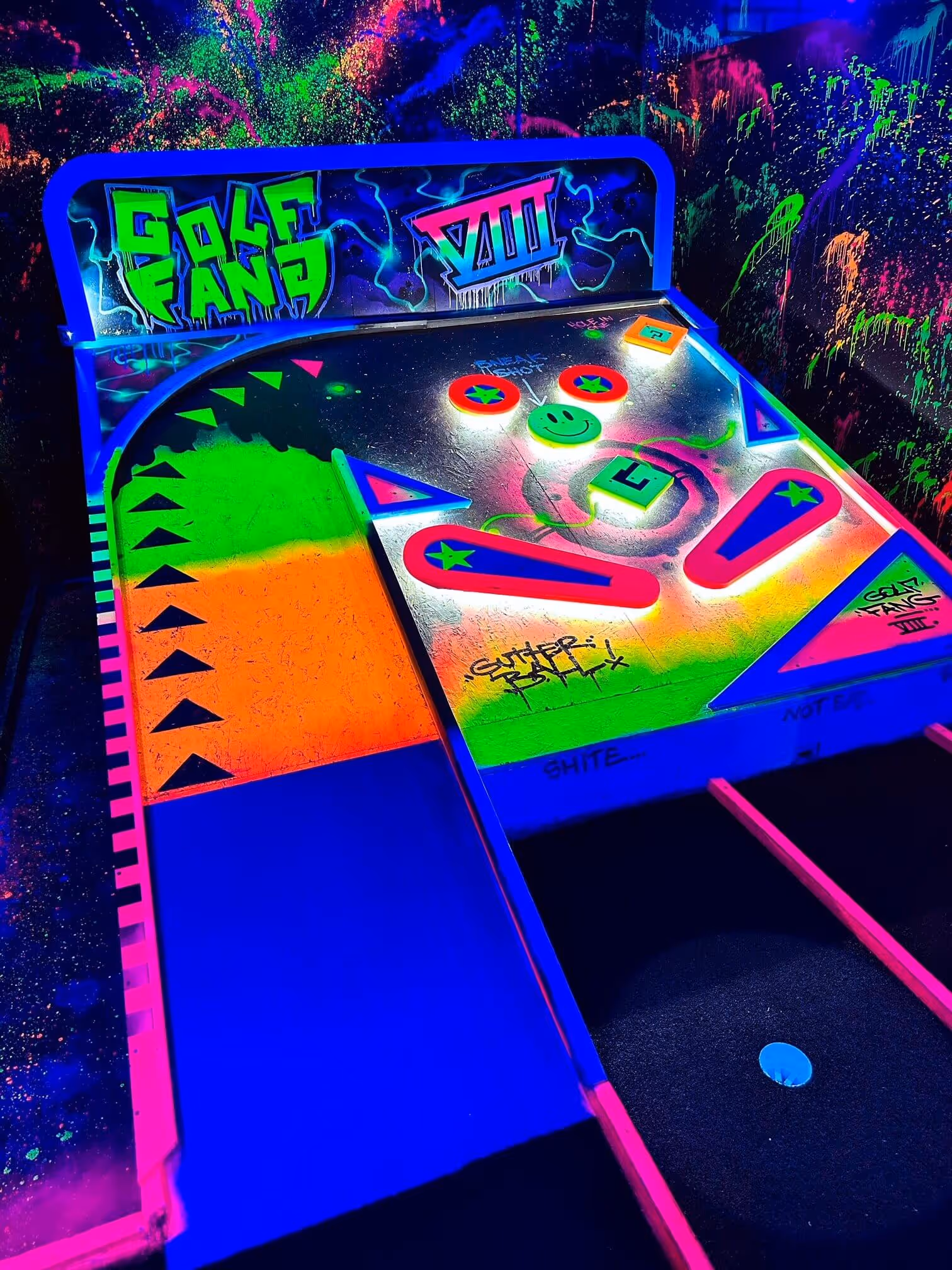 Unique hole designs at Fang Golf Cardiff | Mother Of Grom