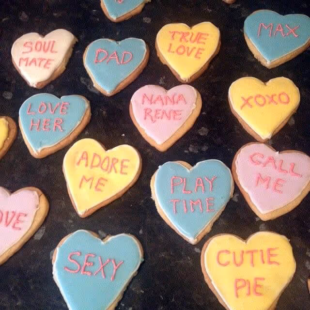Mother of Grom Valentines - Baked Love Cookies !
