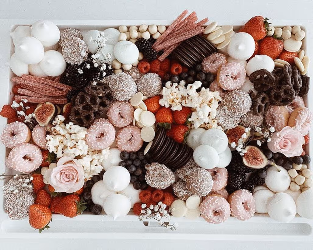 Mother of Grom Valentines . Valentine Dessert Grazing Platter !