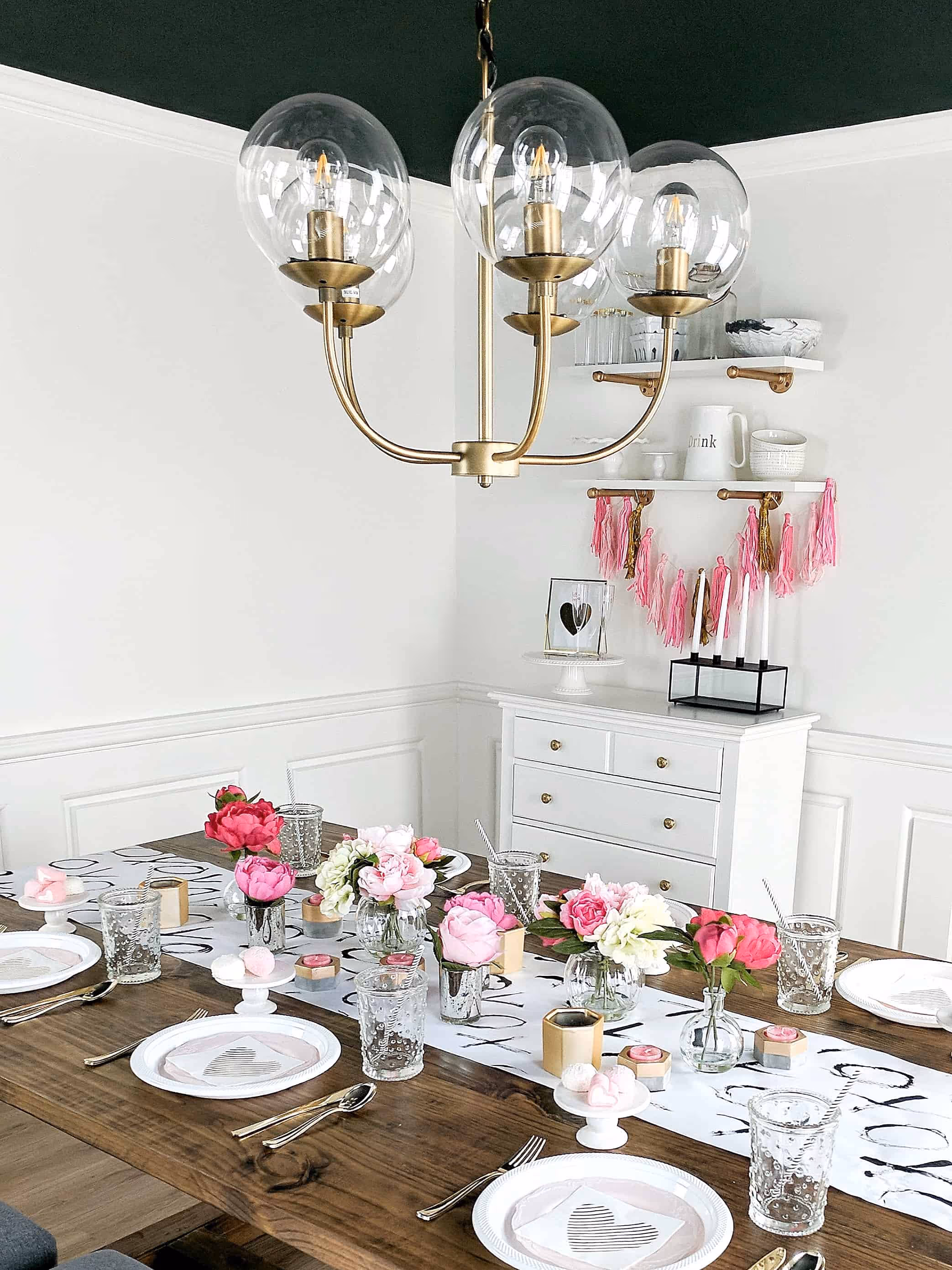 Mother of Grom Valentines . Valentine Table Setting !