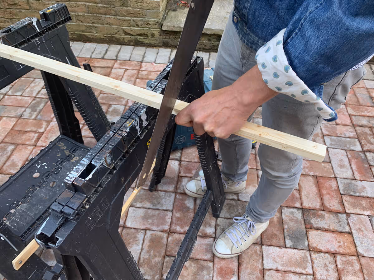 Mother of Grom Home - Huge, industrial grid-mirror Ikea Hack