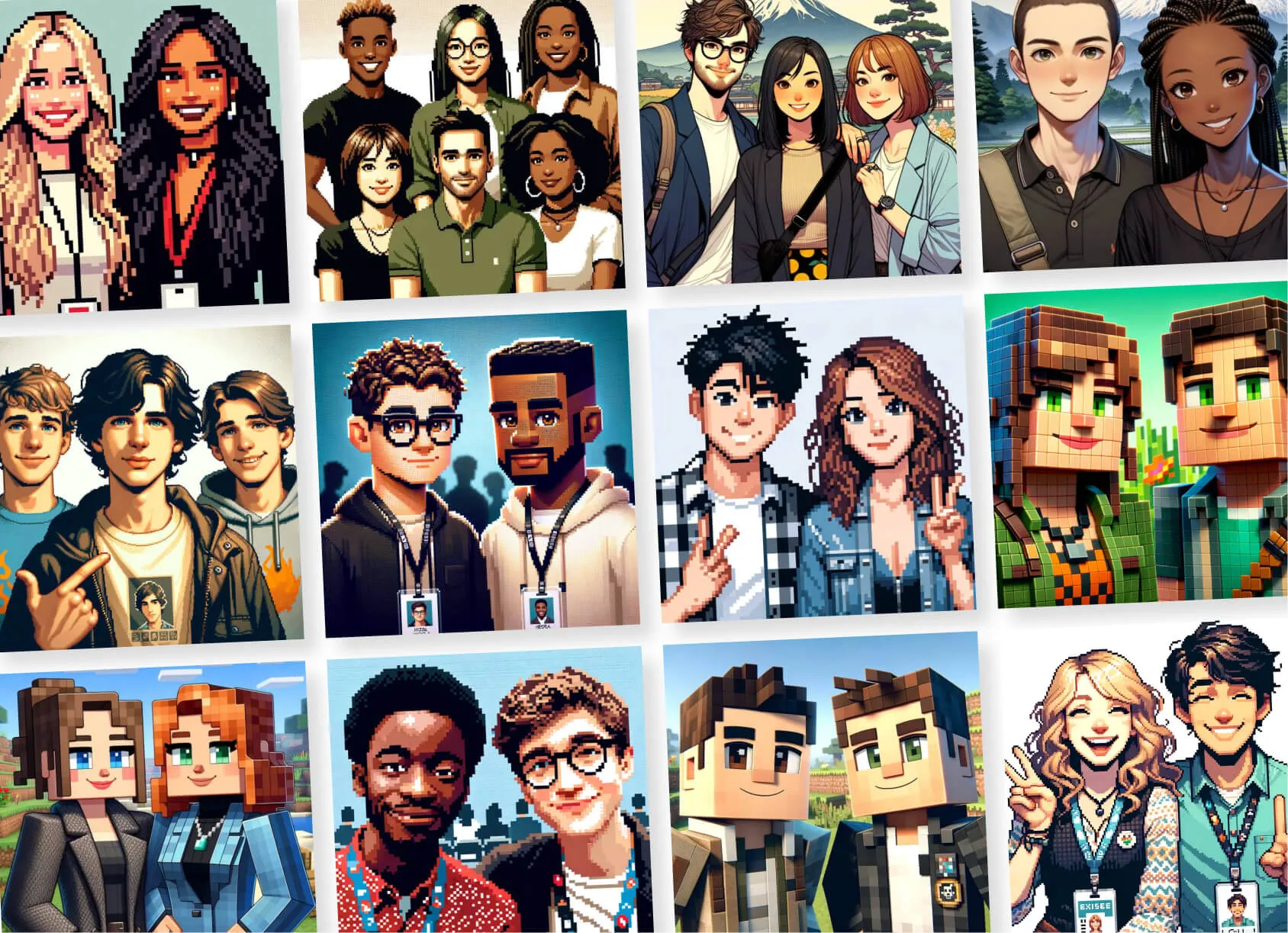 group ai photo booth activation gallery