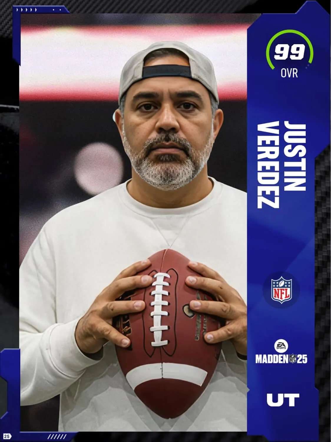 custom football card generator photo booth