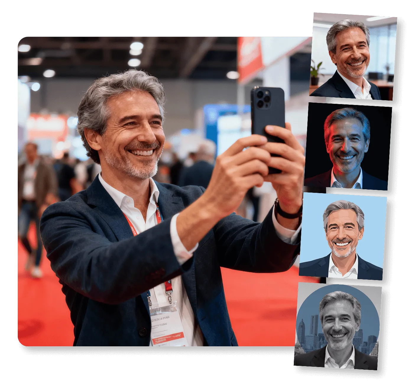 ai generated event headshots