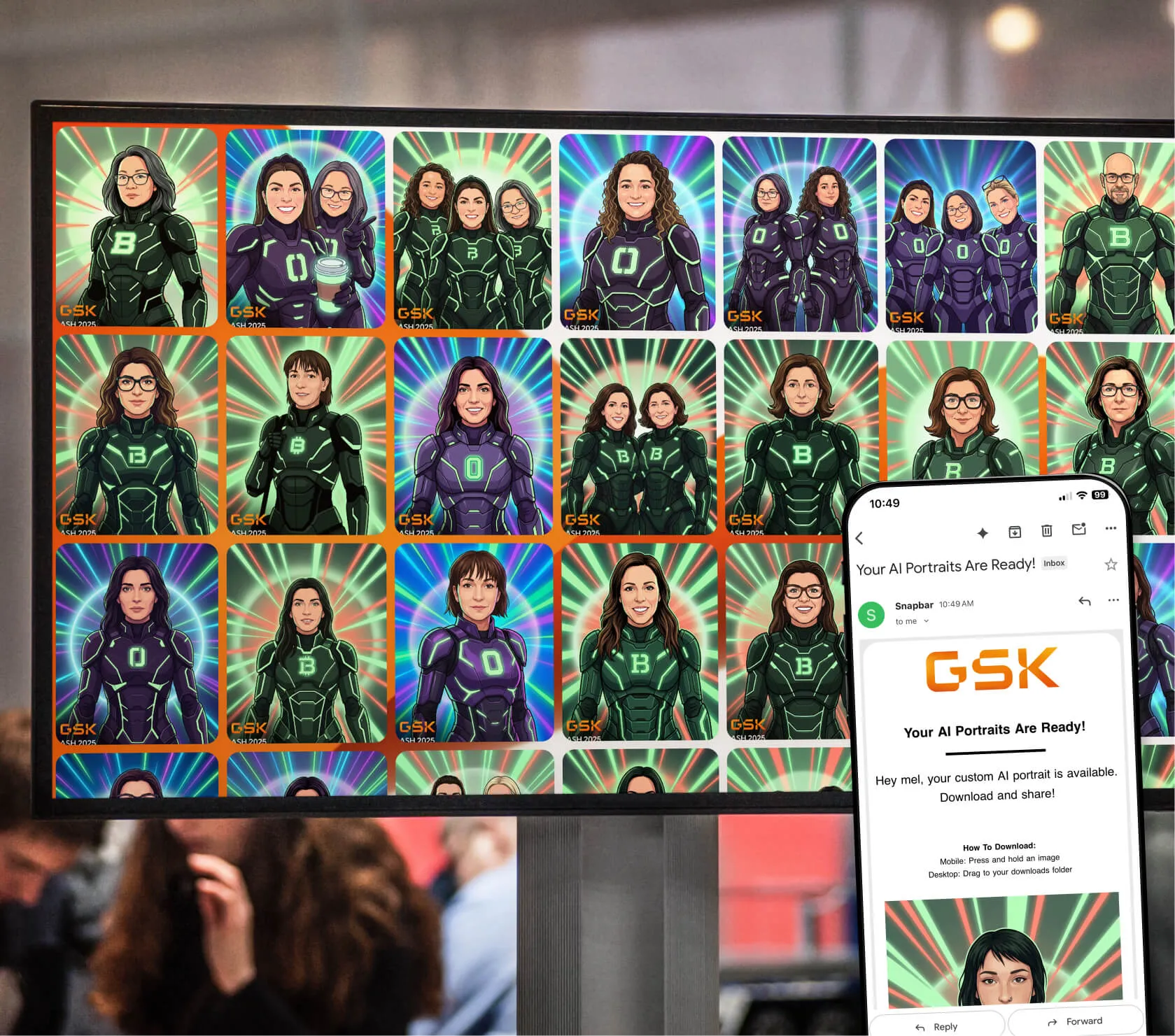 content is delivered by custom branded email