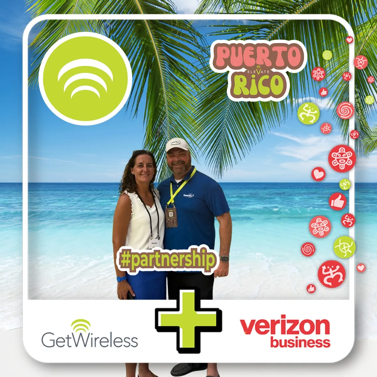 magazine cover style photo booth output