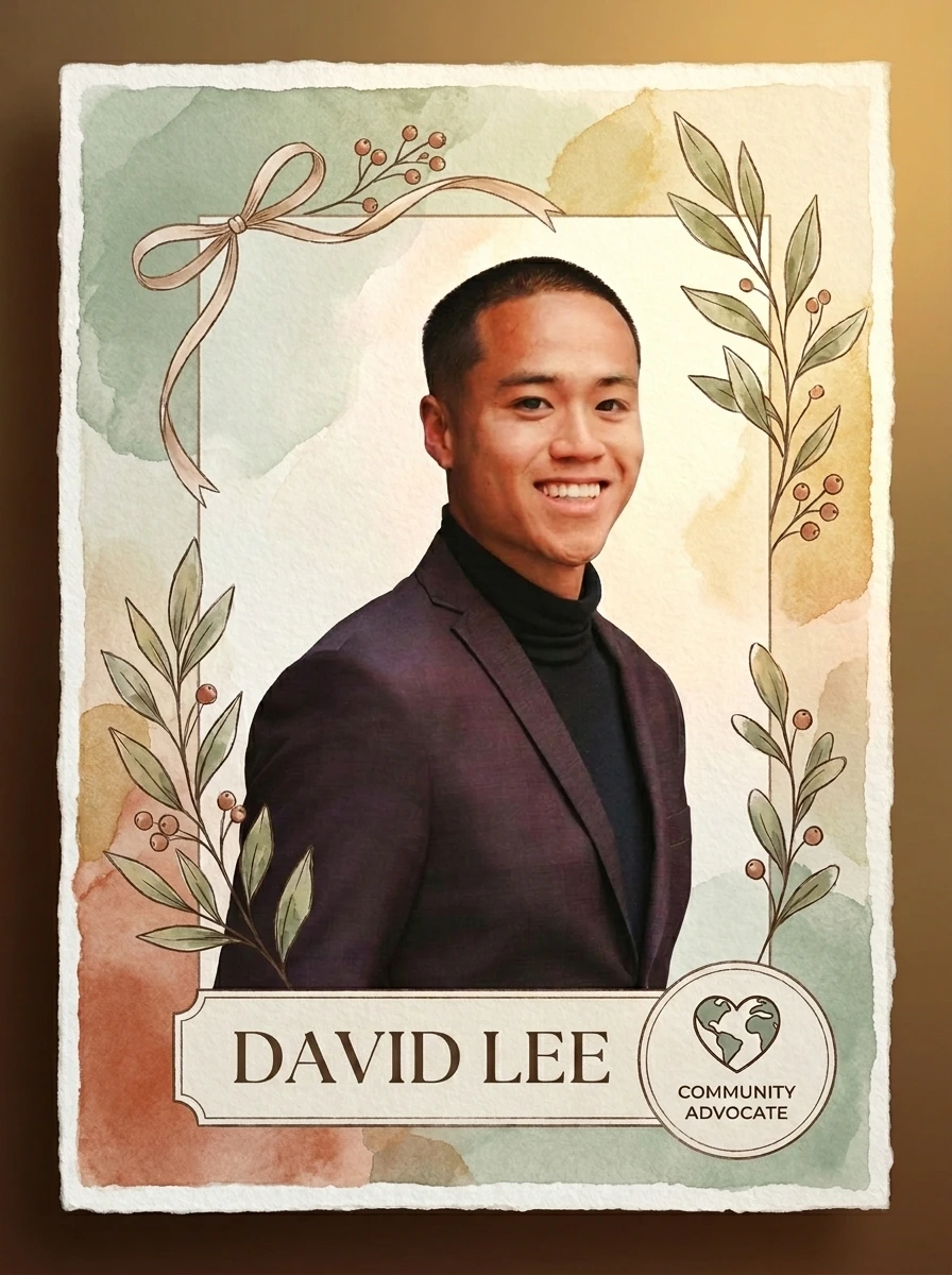 Causes trading card photo booth example