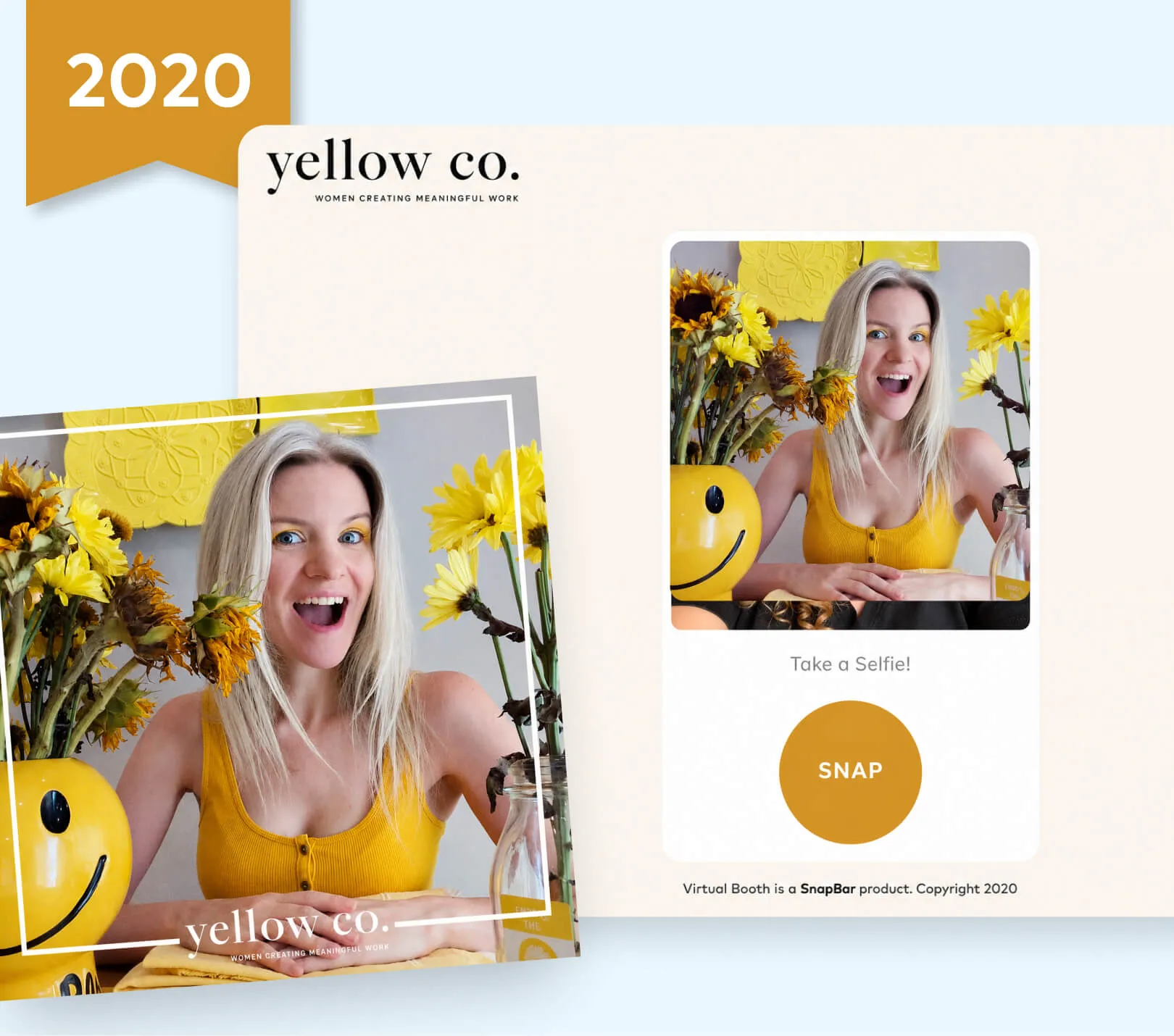 snapbar built the first ever virtual photo booth