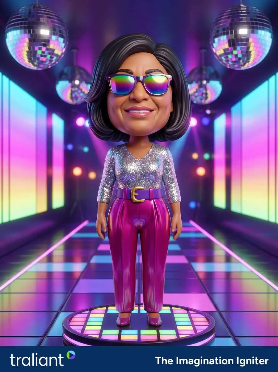 futuristic tech style ai portrait
