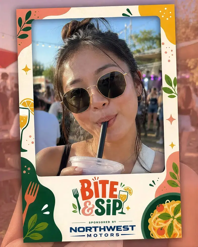 food festival photo booth activation