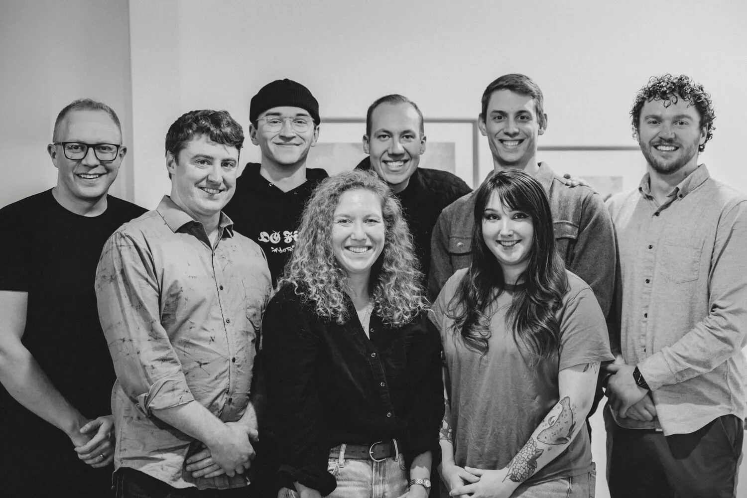 The Snapbar team smiling together in a group photo