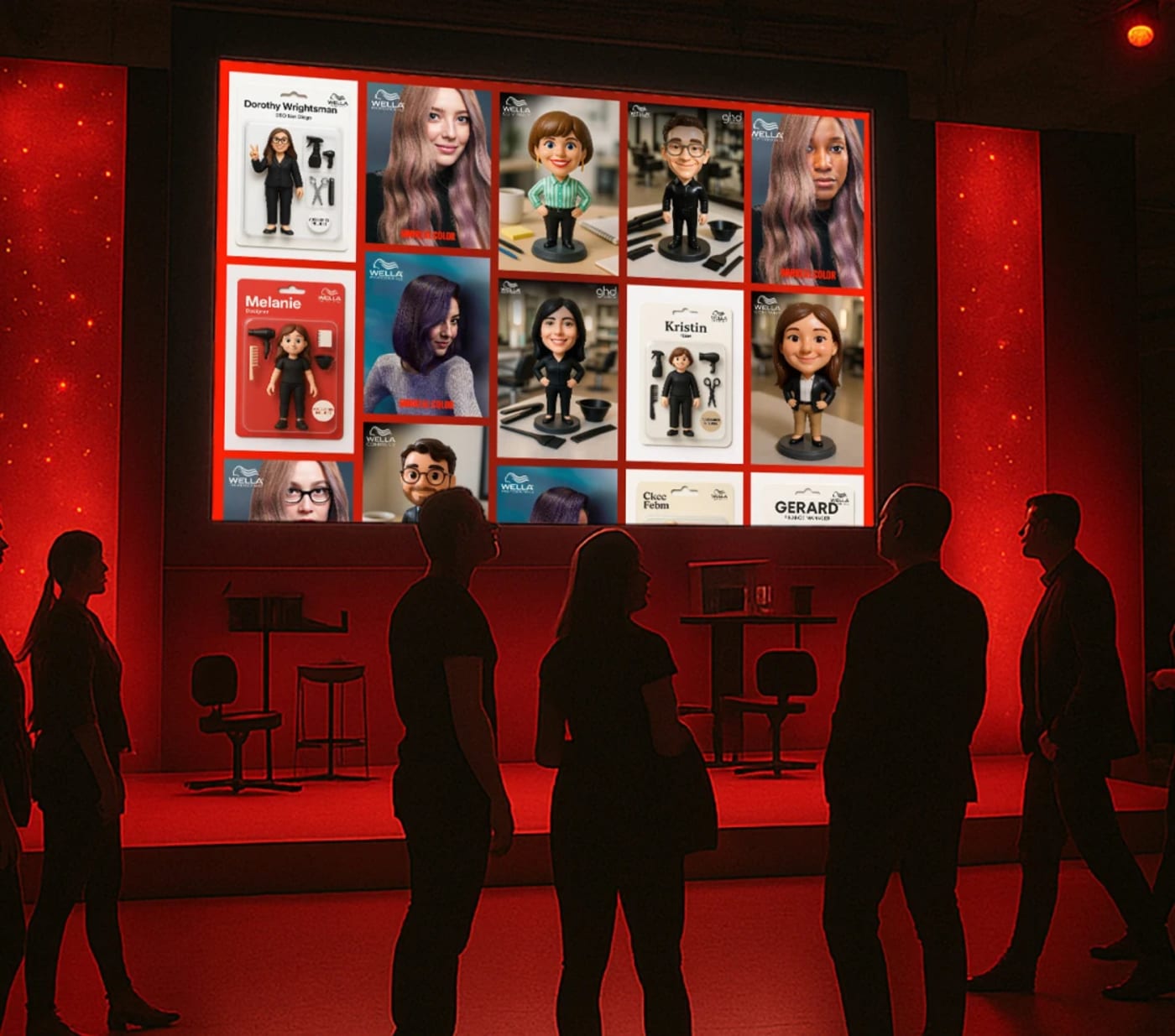 Snapbar content distribution interface showing how event photos are shared via email, text, and social channels