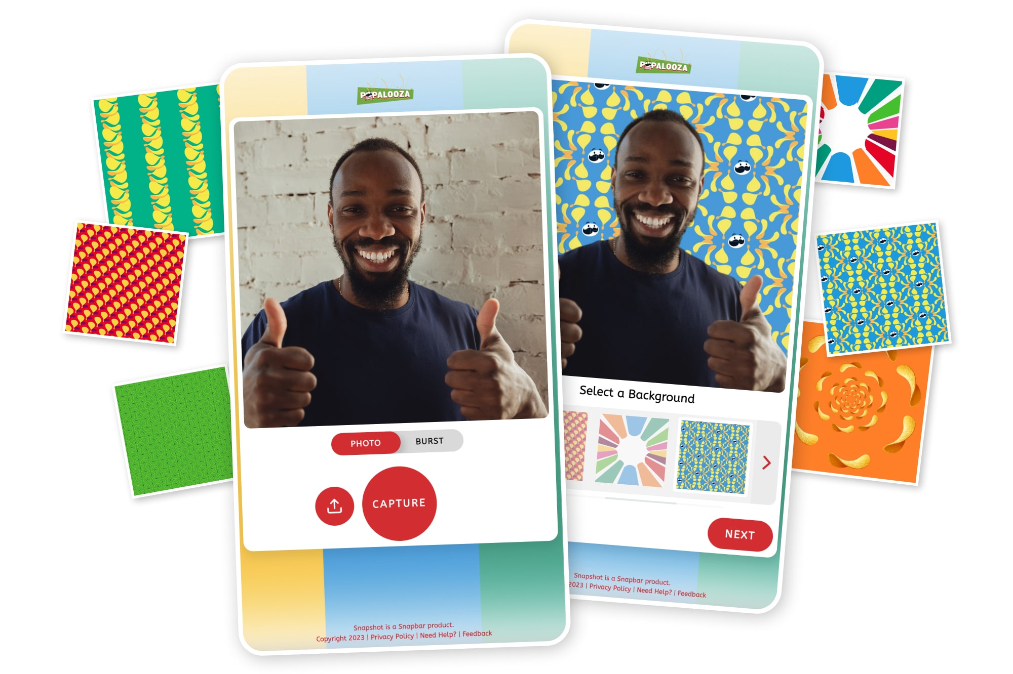 example of a custom online photo booth