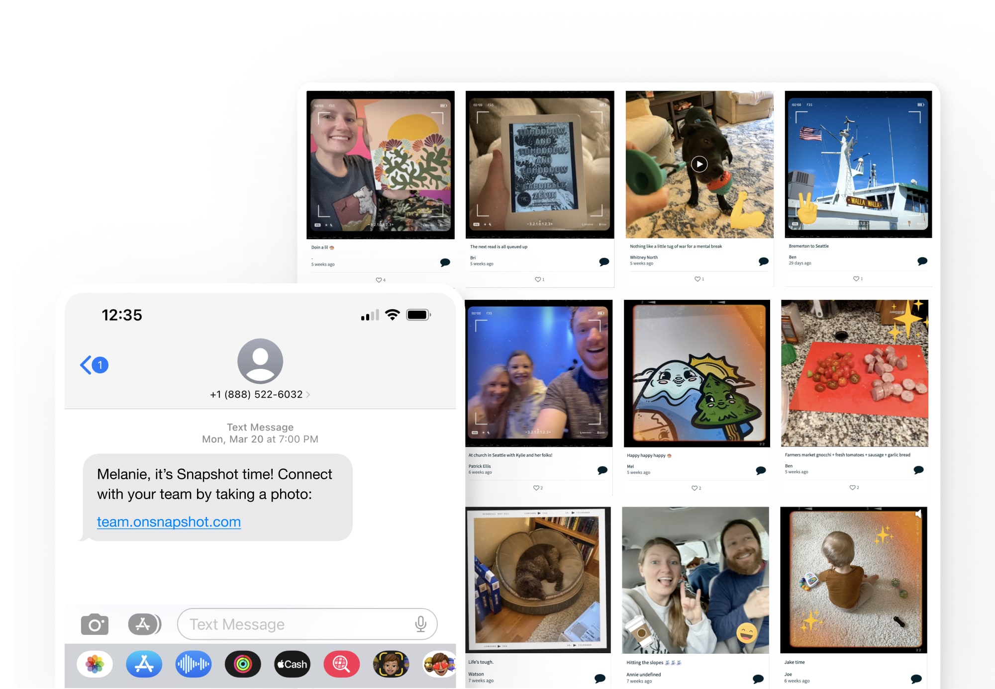 candid photo booth for teams