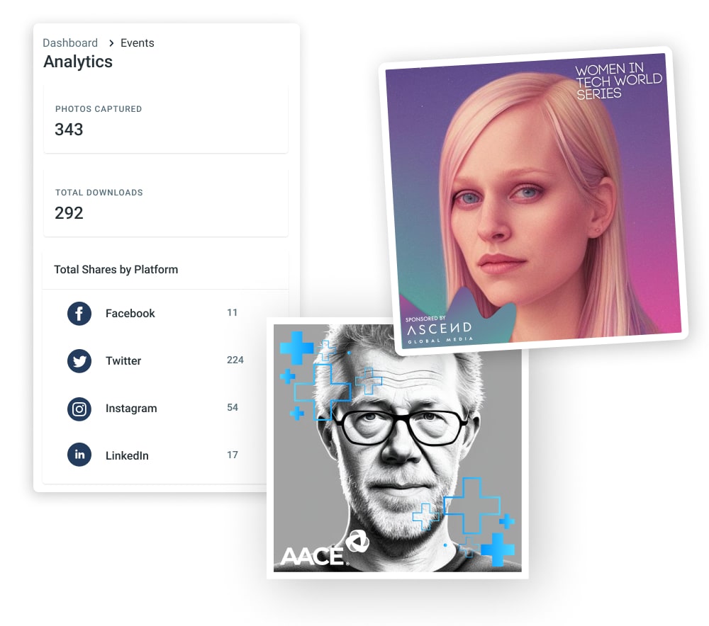 ai photo booth for corporate and B2B events