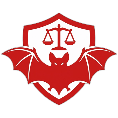 Raccoon head and tail logo