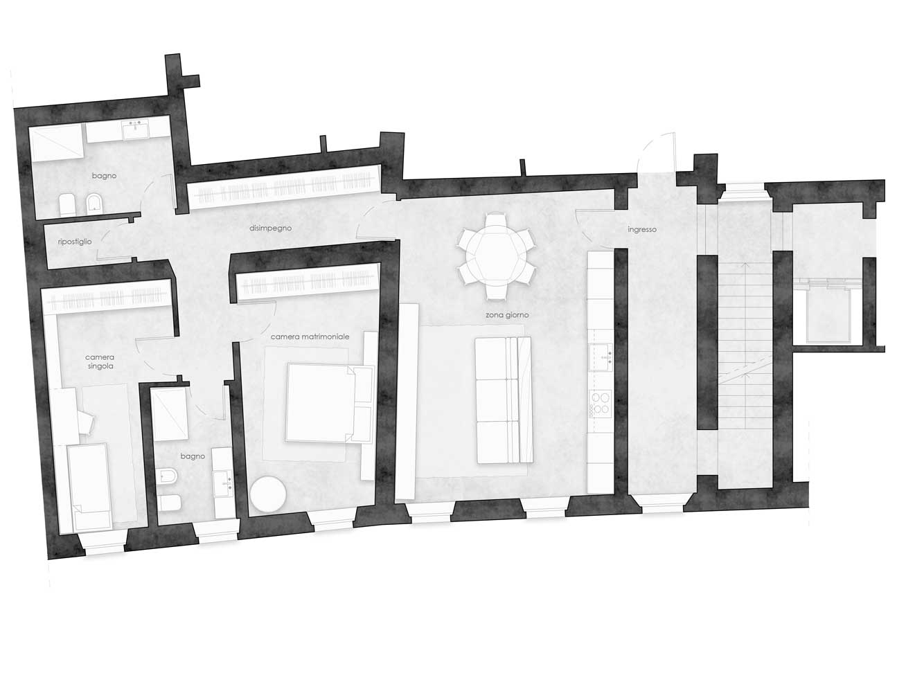 Residenza 1 - primo piano