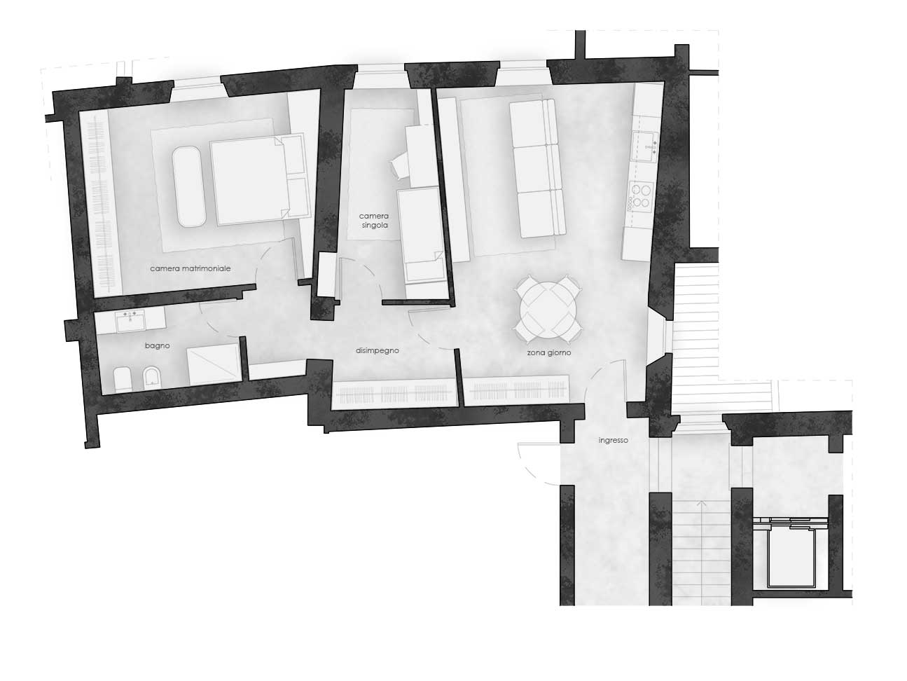 Residenza 2 - primo piano