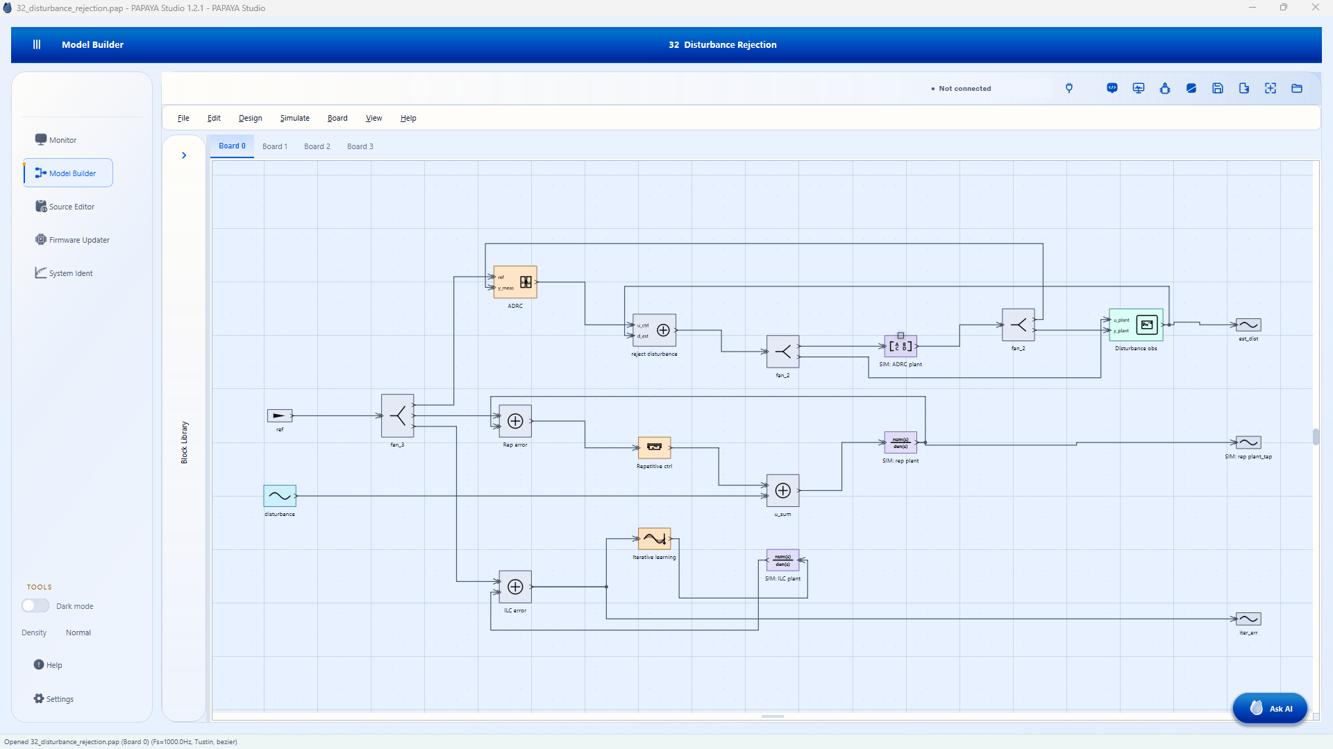 Papaya Studio model builder block diagram