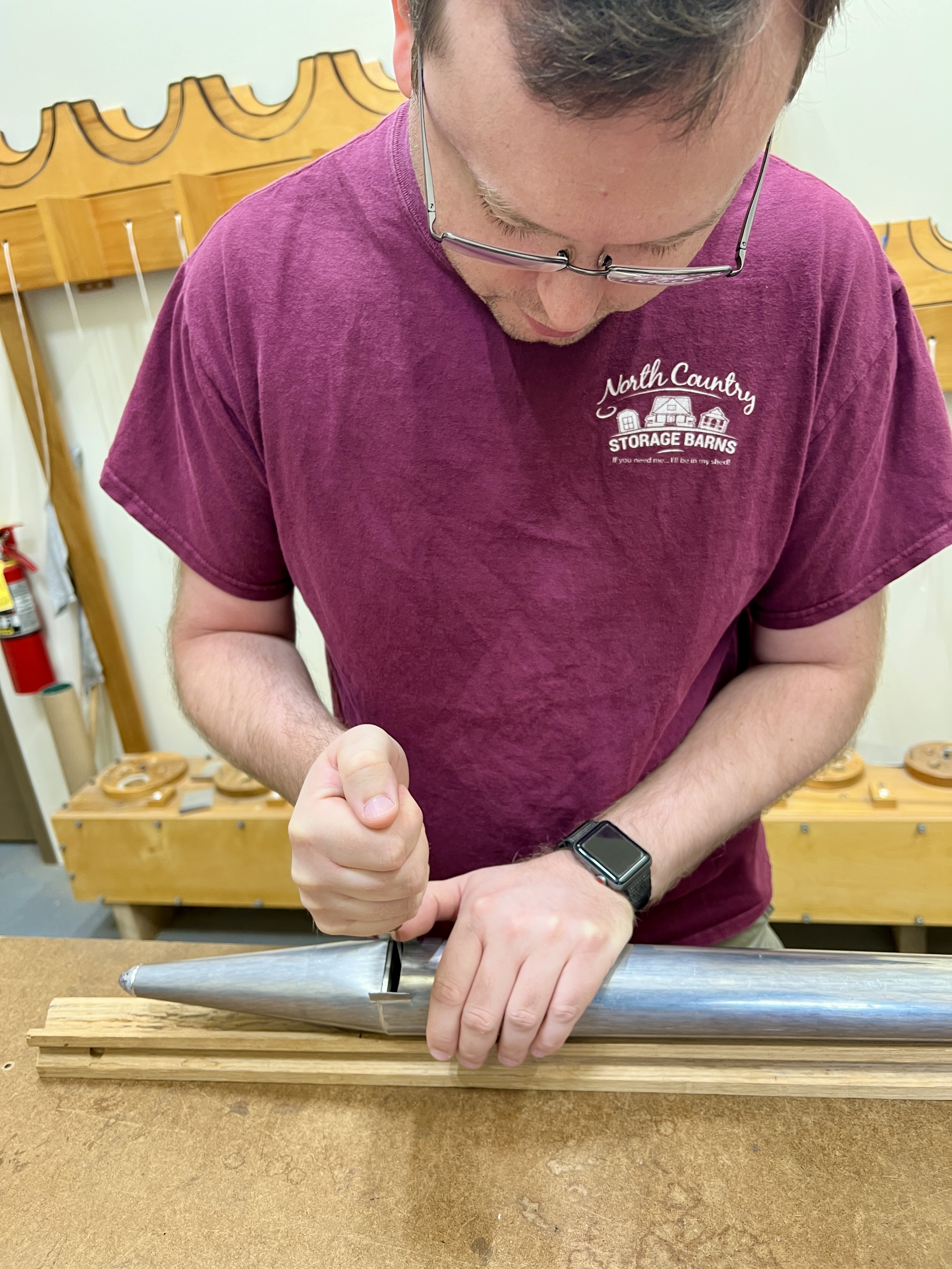 A part-time student brought a project to work on at our workshop/