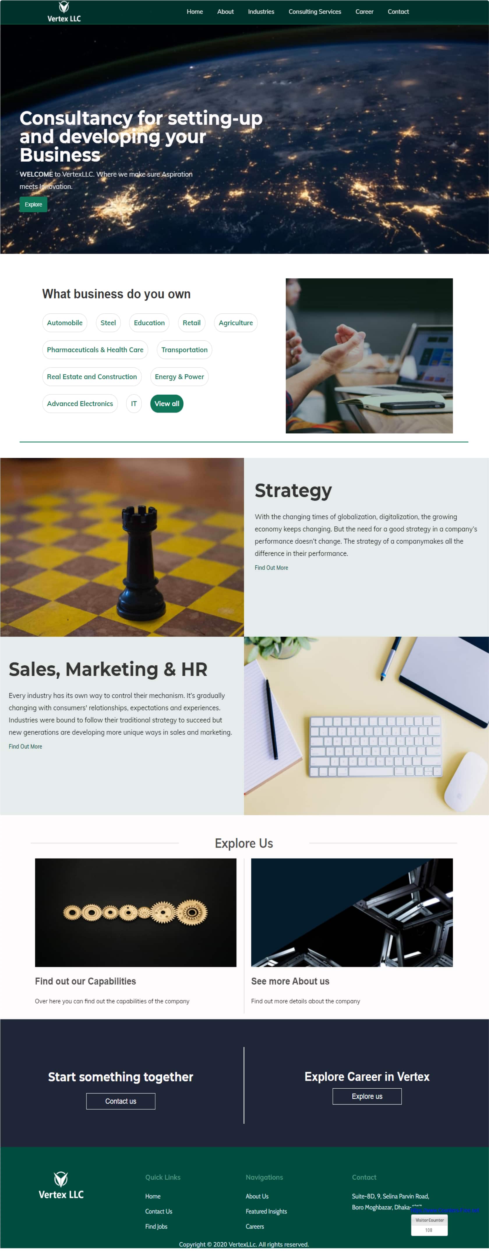 A screenshot of web page
