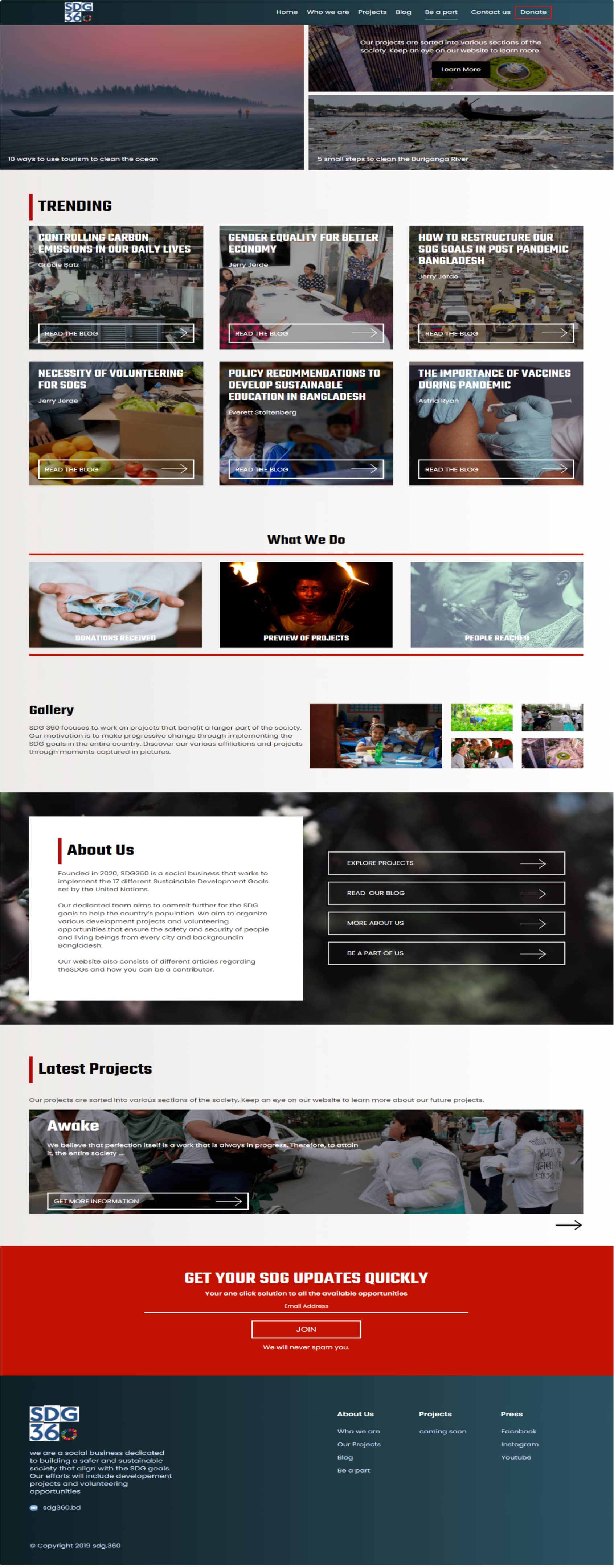 A screenshot of web page