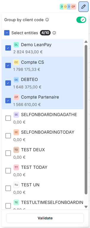 how to handle multi-entities in LeanPay
